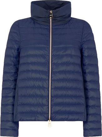 Herno Down Jackets, female, Blue, Size: XL Lightweight Down Jacket