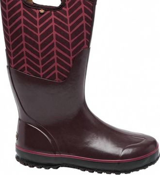 Bogs Womens Classic Tall Badge Boot In Grape
