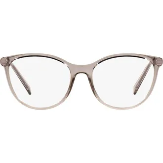 A|X Armani Exchange 53mm Cat Eye Optical Glasses in Grey at Nordstrom