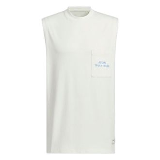 adidas Graphic Tank Top Asia Sizing White Blue JP2642
