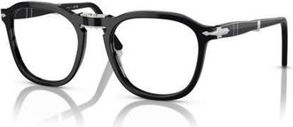 Persol 52mm Square optical glasses in Black at Nordstrom
