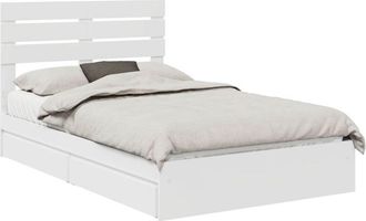 vidaXL Cama Con Almacenamiento 120 X 200 Cm Madera De Ingenier&iacute;a Vidaxl
