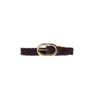 Anine Bing Dames, Accessoires, Bruin, Maat: M/L Leer
