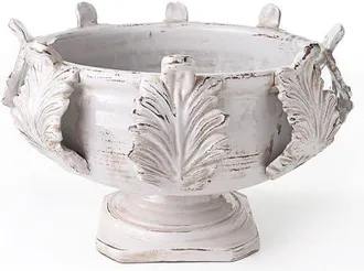 Napa Home & Garden Acanthus Grande Footed Urn in Off-White at Nordstrom