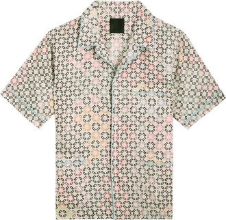 Givenchy Logo-intarsia Silk Pyjama Shirt - Multicoloured 1 - L