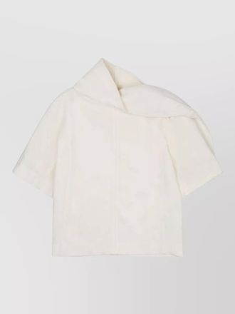 Bottega Veneta jacket button detail short sleeves collar