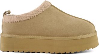 Colors Of California Sabot Platform - Dames - Winterlaarzen - Bruin - 40 EU - Wol - Schoenen