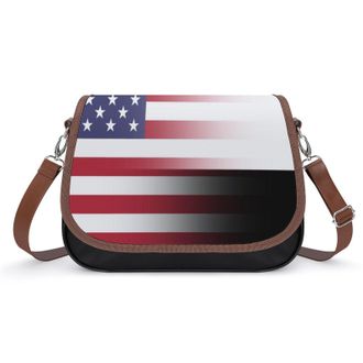 Generic US & Yemen Flag Fashion Womens Crossbody Bags Novelty Handbag Shoulder Bag Purse