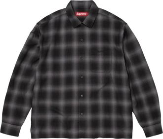 SUPREME SS26 Shadow Plaid Rayon Shirt Black SUP-SS26-138-BLK