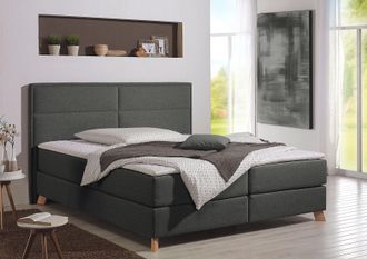 HOME AFFAIRE Boxspringbett »Caria« in 5 Breiten, 3 Matratzen-Ausführungen, 2 Härtegraden, Topper