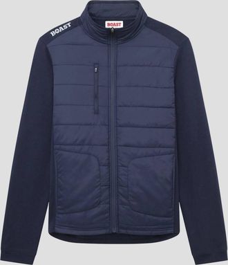 Boast Mens Hybrid Jacket In Navy