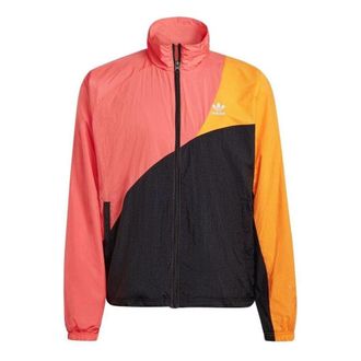 adidas Originals Adicolor Colorblock Track Top Black Pink Orange HC4500