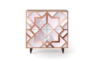 StoryZ Aparador rosa claro 4 puertas L 96 cm