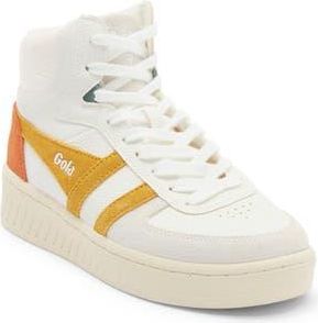 Gola Slam Trident Trainer Sneaker in White/Sun/Moody Orange at Nordstrom Rack, Size 9.5