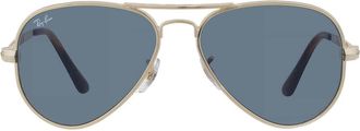 Ray-Ban Aviator Max Blue Pilot Unisex Sunglasses RB3925 001/R5 58