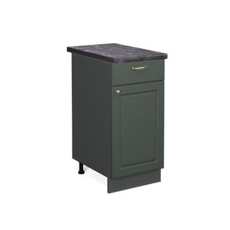 Vicco Mueble Bajo De Cocina Fame-line, Verde Dorado Casa De Campo, 40 Cm, Et Antracita Vicco