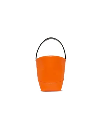 Marni Girls Handbag Basketing Orange Polyester Handbags Hand Bags
