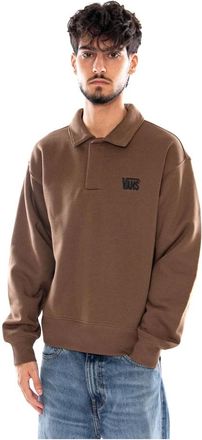 Vans Felpa Girocollo in Pile - - Sweatshirts & Hoodies - Uomo - Marrone - XL