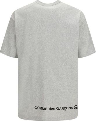 Comme Des Gar&ccedil;ons Oversized Cotton Crewneck T-Shirt - Gray