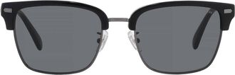 Coach Dark Grey Square Mens Sunglasses HC8412 500287 56
