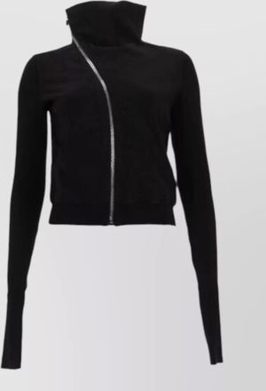 Rick Owens mountain high collar long sleeve jacket