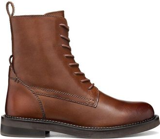 Geox Ademende leren bottines met veters Serilda