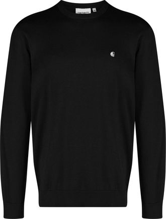 Carhartt Work in Progress logo-embroidered crew neck jumper - men - Cotton - S - Black