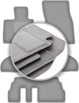 OEM Alfombrillas De Coche Gris Ceniza Para Bmw X5 F15 7 Plazas (2013-)