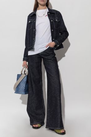 Marni T-shirt With Logo, Womens, White