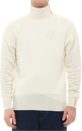 Suns Turtleneck Truien - Heren - Coltruien - Wit - L - Wol - Truien & Vesten