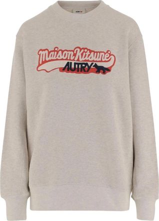 Autry Hoofd Sweatshirt - Dames - Ronde hals truien - Beige - XL - Truien & Vesten