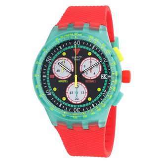 Swatch Neon Emerald Chrono Quartz Black Dial Unisex Watch SUSG409