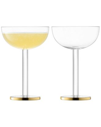 LSA International Lsa International Set Of 2 Luca Coupe Glass 7Oz