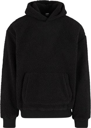Urban Classics Heren Teddy Fleece Oversized Hoodie (Zwart)