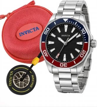 Invicta Mens Pro Diver Meridian Special Edition Watch In Silver