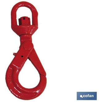 cofan Gancho Giratorio Seguridad G80 Tn-5, Gancho De Alta Seguridad Con Cuerpo De Calidad G-80, Con Autocierre. Collar&iacute;n Giratorio. - Cofan