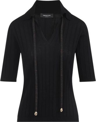 Fabiana Filippi Dames, Truien, Zwart, Maat: S Wol