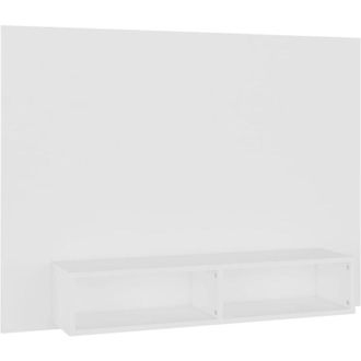 vidaXL Vidaxl - Mueble De Tv De Pared Madera Contrachapada Blanco 120x23,5x90cm