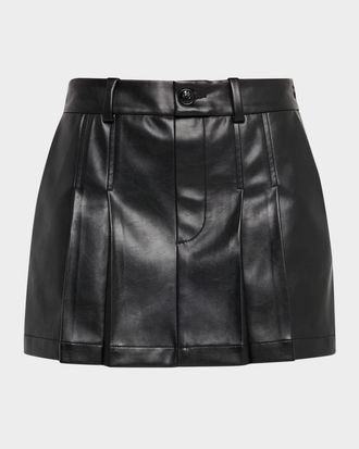 Rag & Bone Esme Faux Leather Skort
