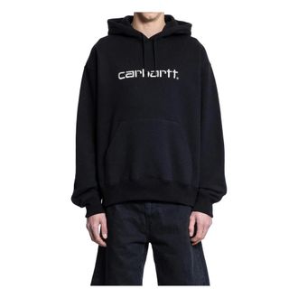 Junya Watanabe Hoodies, male, Black, Size: M Graphic Print Hooded Sweatshirt