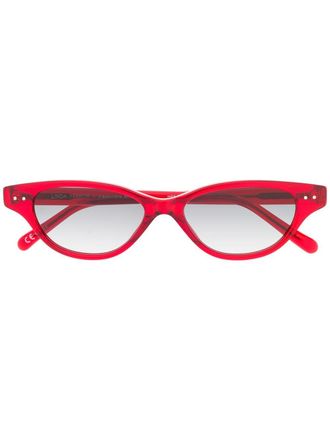 Linda Farrow cat eye sunglasses - unisex - Acetate - 50 - Red