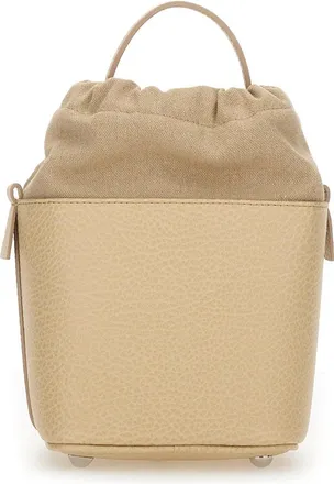 Maison Margiela Unisex 5ac Bucket Bag Ivory Body: Cow Leather Handbags Hand
