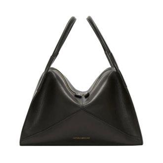 Victoria Beckham Handbags, female, Black, Size: ONE SIZE Plie Bag
