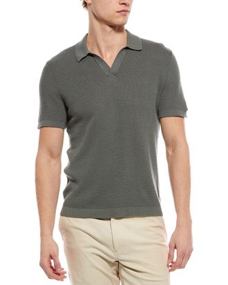 Onia Textured Johnny Collar Polo Shirt