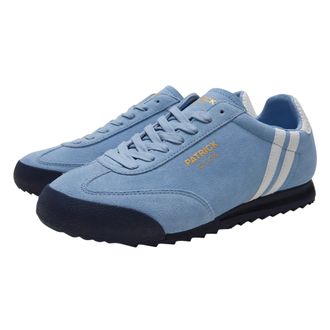 Patrick Heren Dijon Leren Trainers (Licht Blauw, Wit, Marine)