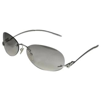 Loewe Pre-owned Accessories, female, Gray, Size: ONE SIZE Pre-owned Metal Sunglasses
