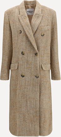 Isabel Marant Pilda Herringbone wool-blend Coat Female 38