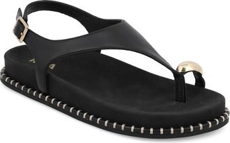 Mia Leilah Slingback Platform Sandal in Black at Nordstrom, Size 7.5