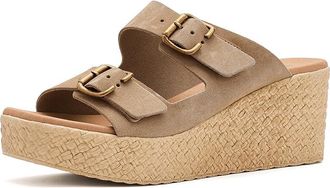 Eric Michael Focus Womens Wedge Shoes Beige : EU 40 (US Womens 9.5-10) M (B), Leather