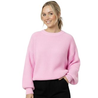 Janisramone Oversized Chunky Knit Womens Jumpers, Loose Fit Round Neck Long Sleeve Top, Warm Winter Knitted Ladies Sweater, Pullover Baggy Jumpers for Women UK Ba